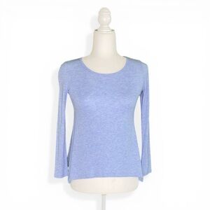 BABY BLUE LIGHTWEIGHT HIGH LOW LONG-SLEEVE TOP · SIZE S (7/8) · NWOT